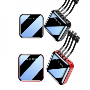 4 w 1 lustro 20000 mAh Przenośny LED Light Szybki ładowanie Bank Power