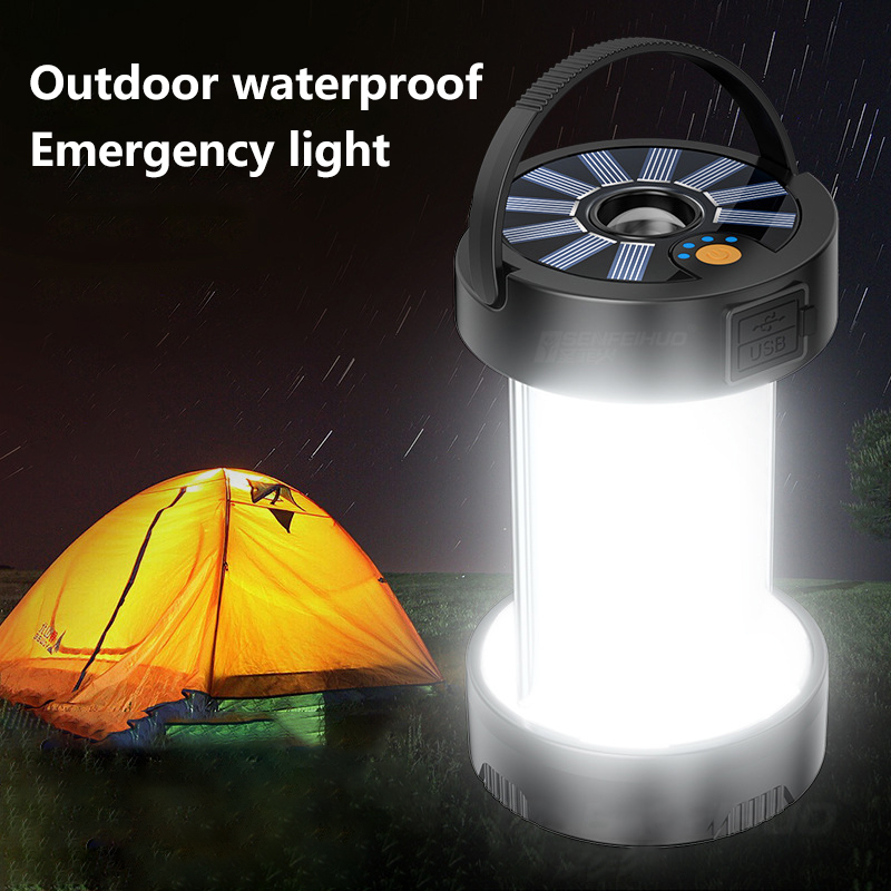 Lampana zewnątrz LED Camping Lights Solar Lampa Wodoodporna latarnia